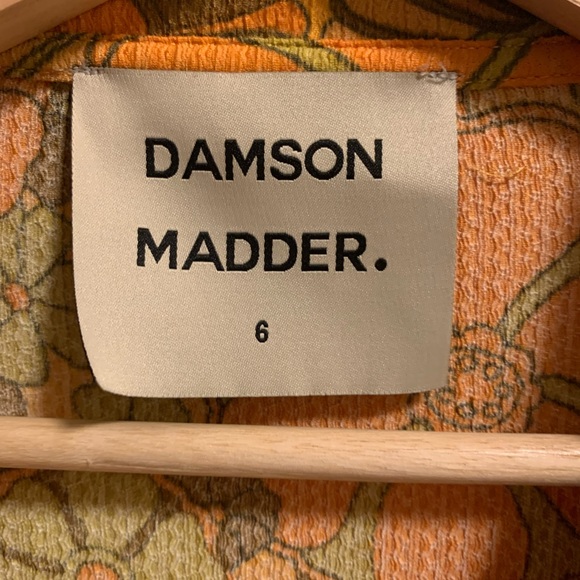 Vintage Floral Orange Dress - Picture 2 of 6